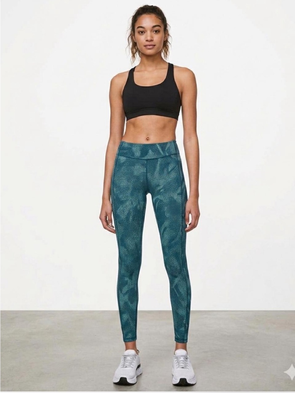 Lululemon Speed Up Teal Print Legging